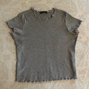 Brandy Melville shirt | Grey | One Size